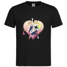 Футболка с принтом Кобаяши И Её Горничная-Дракон Сердце - 2XL черная