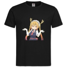 Футболка с принтом Кобаяши И Её Горничная-Дракон Тору - 2XL черная