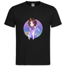 Футболка с принтом Кобаяши И Её Горничная-Дракон Чиби Эльма - 2XL черная