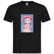 Футболка с принтом Кобаяши И Её Горничная-Дракон Прекрасный Канна Камуи - 2XL черная