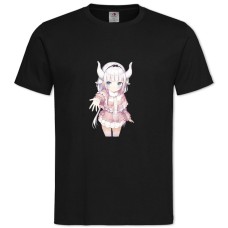 Футболка с принтом Кобаяши И Её Горничная-Дракон Прикольная Канна Камуи - 2XL черная