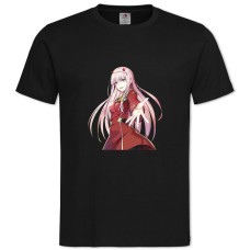 TDarling In The Franxx Girl Zero Two -shirt with Print Darling In The Franxx Girl Zero Two - 2XL black