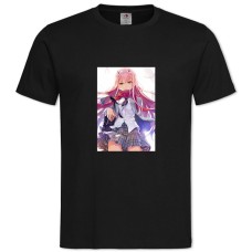 TDarling In The Franxx Cute Zero Two Hero -shirt with Print Darling In The Franxx Cute Zero Two Hero - 2XL black