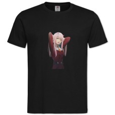 TDarling In The Franxx Beautiful Zero Two -shirt with Print Darling In The Franxx Beautiful Zero Two - 2XL black