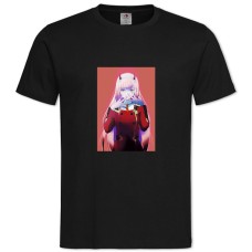TDarling In The Franxx Beautiful Zero Two Hero -shirt with Print Darling In The Franxx Beautiful Zero Two Hero - 2XL black