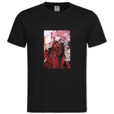TDarling In The Franxx Gorgeous Zero Two Hero -shirt with Print Darling In The Franxx Gorgeous Zero Two Hero - 2XL black