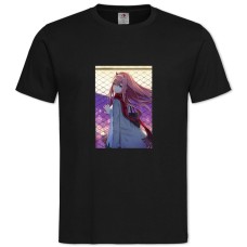 TDarling In The Franxx Perfect Zero Two -shirt with Print Darling In The Franxx Perfect Zero Two - 2XL black