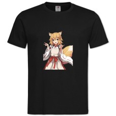 TSewayaki Kitsune No Senko-San Girl Hero -shirt with Print Sewayaki Kitsune No Senko-San Girl Hero - 2XL black
