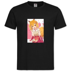 TSewayaki Kitsune No Senko-San Neko Girl -shirt with Print Sewayaki Kitsune No Senko-San Neko Girl - 2XL black