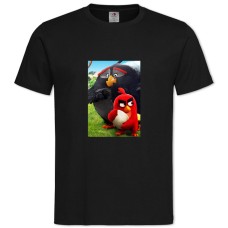 TAngry Birds With Egg -shirt with Print Angry Birds With Egg - 2XL black