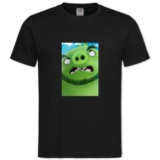 TAngry Birds Green Pig -shirt with Print Angry Birds Green Pig - 2XL black