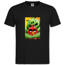 TAngry Birds Red And Pig -shirt with Print Angry Birds Red And Pig - 2XL black