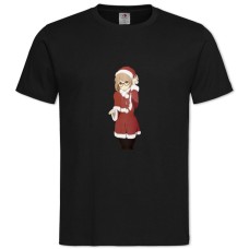 TBeyond The Boundary Christmas Kuriyama Mirai -shirt with Print Beyond The Boundary Christmas Kuriyama Mirai - 2XL black