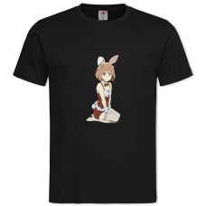 TBeyond The Boundary Bunny Kuriyama Mirai -shirt with Print Beyond The Boundary Bunny Kuriyama Mirai - 2XL black
