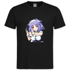 Футболка з принтом Неко Пара Котячий Рай Синнамон Герой - 2XL чорна