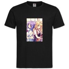 Футболка з принтом Неко Пара Котячий Рай Синнамон І Мапл - 2XL чорна