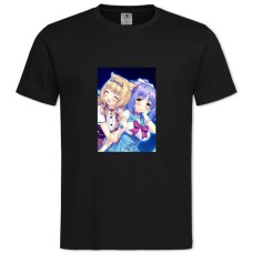 Футболка з принтом Неко Пара Котячий Рай Мапл І Синнамон - 2XL чорна