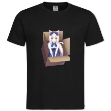 Футболка з принтом Неко Пара Котячий Рай Ванилла Коробка - 2XL чорна