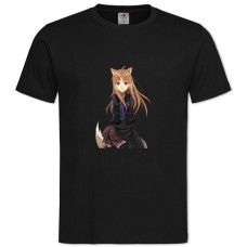 TSpice And Wolf Holo Girl -shirt with Print Spice And Wolf Holo Girl - 2XL black