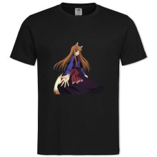 TSpice And Wolf Girl Holo -shirt with Print Spice And Wolf Girl Holo - 2XL black