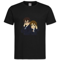 Футболка с принтом Кэй-Он! Дружественные Девушки - 2XL черная