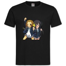 Футболка с принтом Кэй-Он! Девушки Принт - 2XL черная