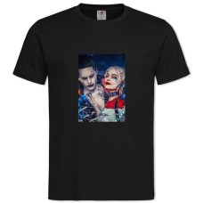 TSuicide Squad Harley Quinn With Joker -shirt with Print Suicide Squad Harley Quinn With Joker - 2XL black