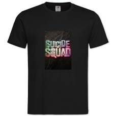 TSuicide Squad Neon Logo -shirt with Print Suicide Squad Neon Logo - 2XL black