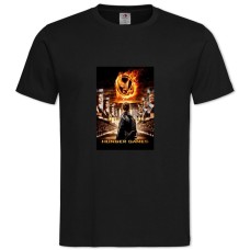 TThe Hunger Games Theme -shirt with Print The Hunger Games Theme - 2XL black