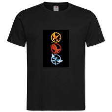 TThe Hunger Games Signs -shirt with Print The Hunger Games Signs - 2XL black