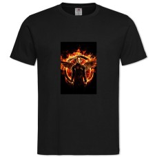 TThe Hunger Games Katniss Everdeen Fire -shirt with Print The Hunger Games Katniss Everdeen Fire - 2XL black