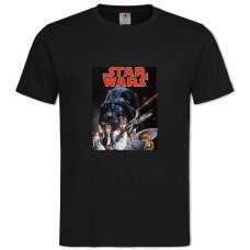 TStar Wars Main Theme -shirt with Print Star Wars Main Theme - 2XL black