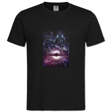 TStar Wars Darth Vader Galaxy -shirt with Print Star Wars Darth Vader Galaxy - 2XL black