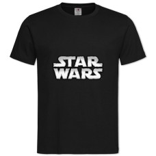 TStar Wars Silver Logo -shirt with Print Star Wars Silver Logo - 2XL black