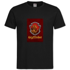 Футболка с принтом Гарри Поттер Гриффиндор - 2XL черная