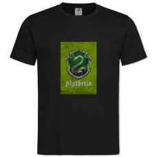 Футболка с принтом Гарри Поттер Слизерин - 2XL черная