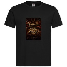 Футболка с принтом Пираты Карибского Моря Скелет Принт - 2XL черная