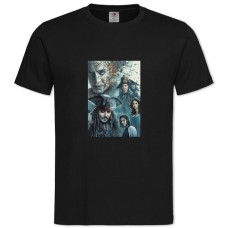 Футболка с принтом Пираты Карибского Моря Главные Герои - 2XL черная