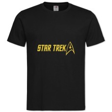 TStar Trek Yellow Logo -shirt with Print Star Trek Yellow Logo - 2XL black