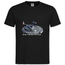 TStar Trek Enterprise -shirt with Print Star Trek Enterprise - 2XL black