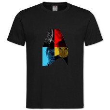 TStar Trek Characters -shirt with Print Star Trek Characters - 2XL black