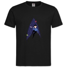 TStar Trek Minimalistic Print -shirt with Print Star Trek Minimalistic Print - 2XL black
