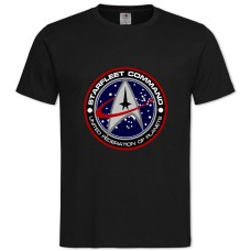 TStar Trek United Federation Of Planets -shirt with Print Star Trek United Federation Of Planets - 2XL black