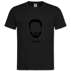 Футболка с принтом Джон Уик Минималистичный Принт - 2XL черная