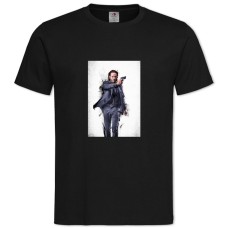 Футболка с принтом Джон Уик Главный Герой - 2XL черная