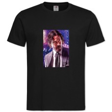 Футболка с принтом Джон Уик Красивый Герой - 2XL черная