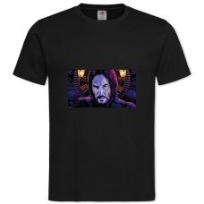 Футболка с принтом Джон Уик Арт - 2XL черная