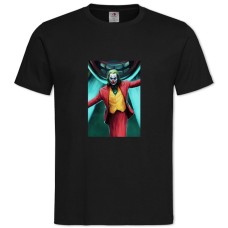 Футболка с принтом Джокер Яркий Принт - 2XL черная