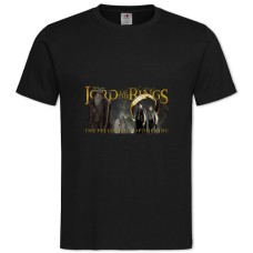 TThe Lord Of The Rings Heroes Logo -shirt with Print The Lord Of The Rings Heroes Logo - 2XL black