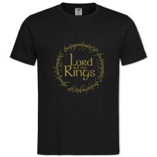 TThe Lord Of The Rings Yellow Logo -shirt with Print The Lord Of The Rings Yellow Logo - 2XL black